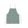 thumbnail image 2 of cpengpj Floral Rustic Adjustable Cooking Apron for Women and Men, Waterproof Polyester Kitchen Apron with Oil-Resistant Design, Lightweight Comfort for Barbecue, Baking, 2 of 6