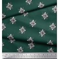 thumbnail image 2 of Soimoi Satin Silk Fabric Floral Block Decor Fabric Printed Yard 42 Inch Wide, 2 of 3
