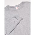 thumbnail image 3 of Hanes T-Shirts à Manches Longues à Col Ras du Cou ComfortSoft pour Hommes, Lot de 4, TG, Acier Clair, 3 of 7