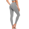 thumbnail image 4 of MIASHUI Women Solid Color Pocket Yoga Pants Workout Leggings For Comfy And Practical Use Grey,XL, 4 of 7