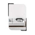 thumbnail image 1 of ALCOVE - Miroir mural 52x77cm avec 2 tablettes, métal noir, 1 of 7