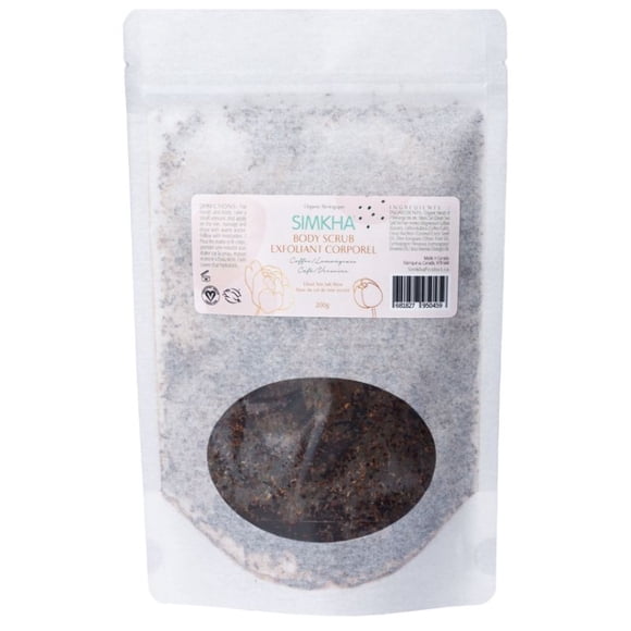 SIMKHA Beauty Organic and Vegan Body Scrub Coffee , anti-cellulite body scrub