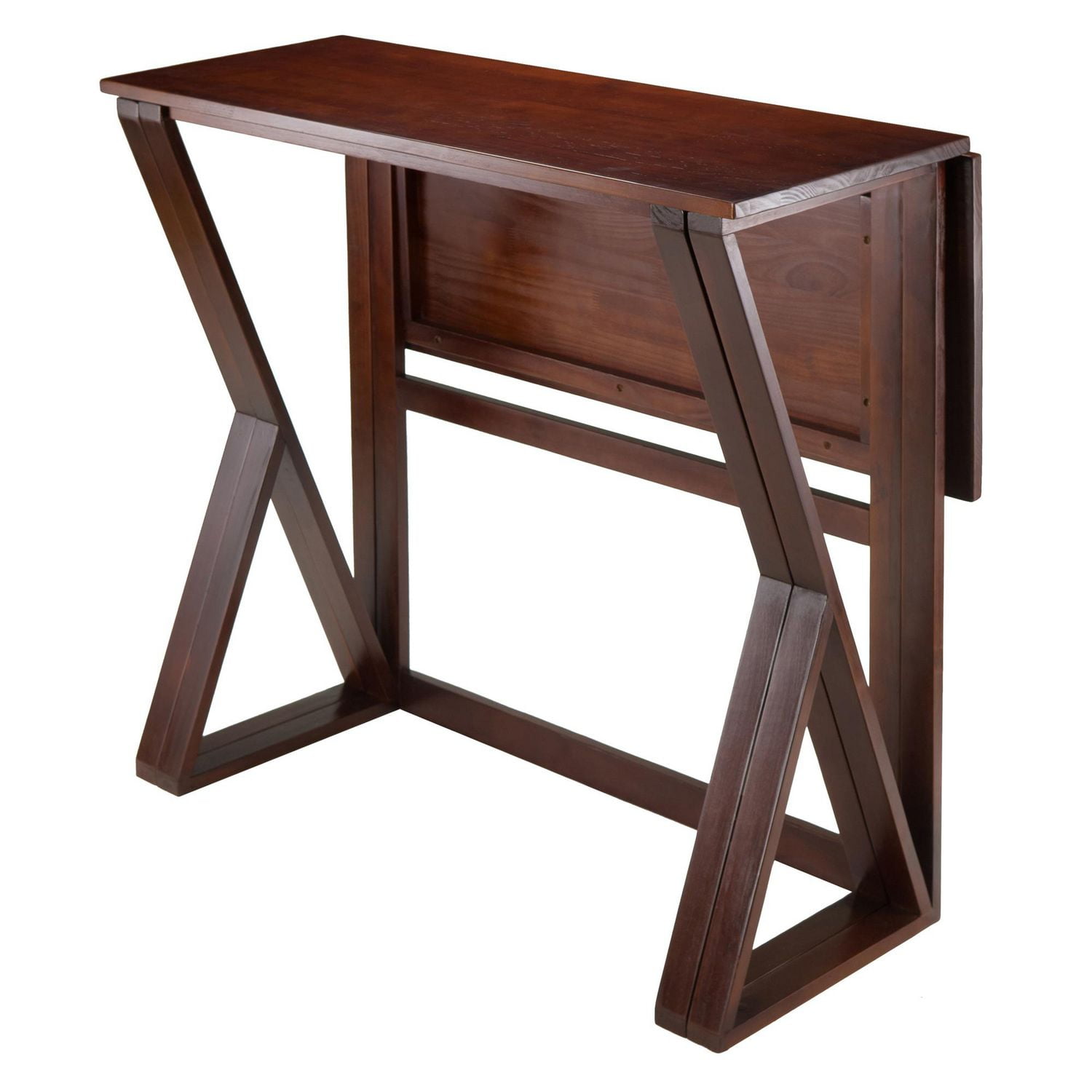 Table haute à abattant 3 pièces Harrington, 2 tabourets ronds à siège rembourré de Winsome, 24 po - 94302