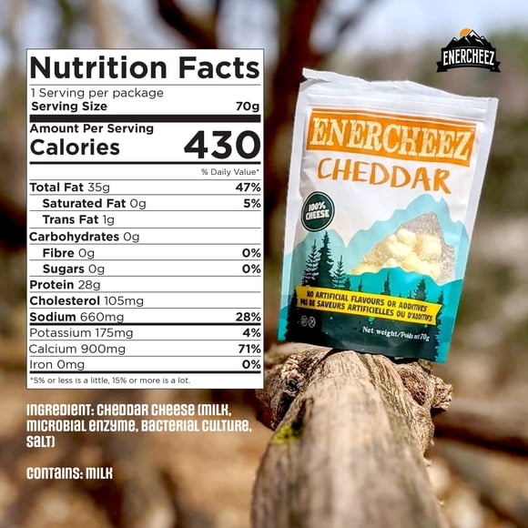 Enercheez Dried Cheddar Cheese