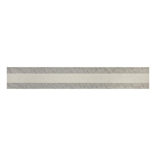 Better Homes & Gardens Jett Striped Woven Cotton Table Runner - Black and White - 14 Inches x 90 Inches