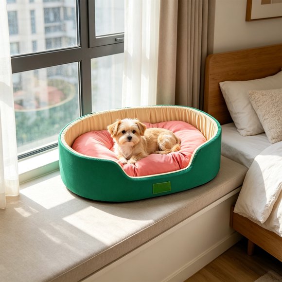 Tarmeek Small Pet Bed with Cushion Mat, Cozy Small Pet Bed for Hamster Guinea Pig Ferret, Warm Washable Pet Nest Bed, Lightweight Portable Small-Medium Size Guinea Pig Cushion, B