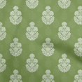 thumbnail image 1 of oneOone Velvet Green Fabric Asian Dabu Print Craft Projects Decor Fabric Printed By The Yard 58 Inch Wide, 1 of 4