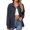 Navy, variant on Women Shirts Clearance Women's Blended Shirt Womens Casual Cropped Corduroy Jackets Button Down Long Sleeve Shirts Jacket With Pockets