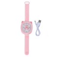 thumbnail image 1 of Mini Ventilateur de Montre, Réglage Automatique de la Taille Ventilateur de Charge Résistant à l'Usure Réglable à Trois Niveaux Dessin Animé pour l'École pour l'Extérieur pour les Enfants Cochon Rose, 1 of 8