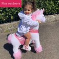 thumbnail image 3 of PonyCycle Authentic Unicorn Ride on Toys for Girls (with Brake/ 31.1" Height/ U3 for Age 3-5) Pink Unicorn Kids Ride on Toys Plush Walking Unicorn Ux302, 3 of 5