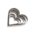 thumbnail image 1 of Moulds Star Hearts Flowers Cookie Cutters Set in Stainless Steel for Baking and Kitchen Use, 1 of 4