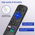 thumbnail image 4 of Replacement for Roku-TV-Remote, Compatible for TCL Roku/Hisense Roku/Onn Roku/Sharp Roku Series Smart TVs (Not for Roku Stick and Bo, 4 of 6