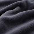 thumbnail image 4 of PiccoCasa Flannel Fleece Blanket Soft Warm Wide Hemmed Slate Gray 30"x40", 4 of 8