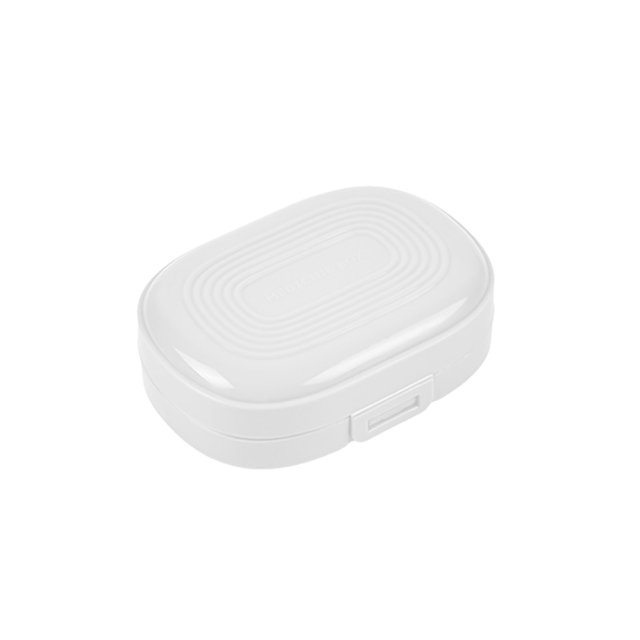 White Plastic Pill Organizer Box 7 Grid White Moisture Proof Portable Travel Case For Pills Small Items