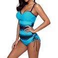 thumbnail image 5 of Women's Blue Ocean Color Sweetheart Tankini Swimsuit, 5 of 5