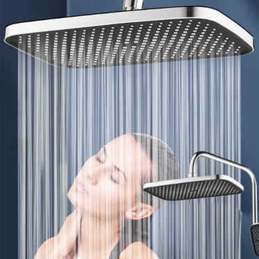 PRETXORVE Pomme de Douche de Tête à Jet Supérieur Pressurisé Buse de Réglage de Douche Débit d'Eau Puissant Durabilité Beau Panneau Surdimensionné Débit d'Eau Pressurisé