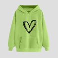 thumbnail image 2 of MeetoTime Women's Fall Hoodie Basic Printed Fleece Long Sleeve Hooded Sweatshirt Pullover with Pockets, 2 of 5