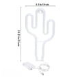 thumbnail image 3 of Kbndieu Neon Lights Usb Battery Box Green Light Cactus Shape Neon Light Home Essentials, 3 of 7