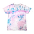 thumbnail image 1 of Hauts d'Été Décontractés Filles Garçons Mode Manches Courtes Dégradé Imprimé Hauts Col Rond Enfant T-Shirt Ample d'Été, 1 of 6