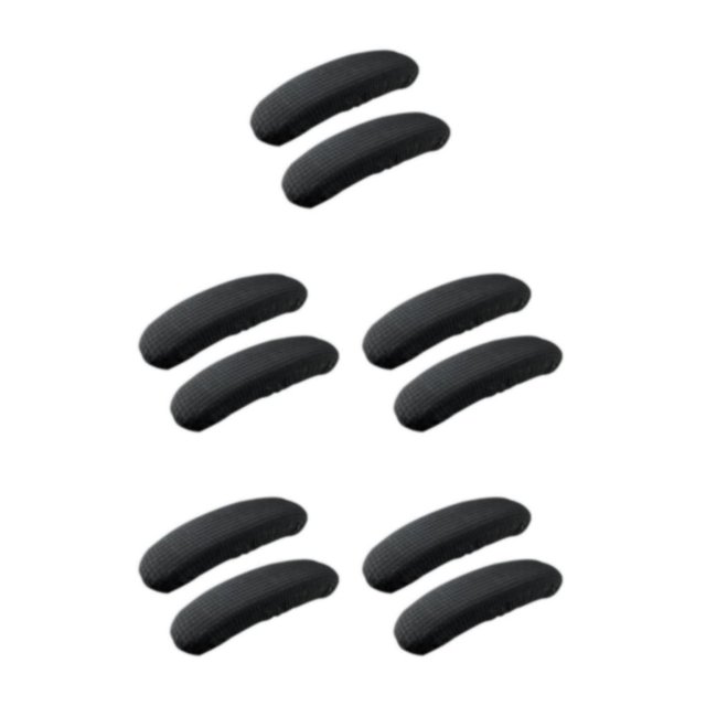 Decodeary Chair Armrest Covers To Comfort Made Of Polyester Fibre Anti-Skid Wear-resistant black 5Set