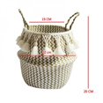 thumbnail image 1 of Large Woven Storage Baskets Cotton Rope Decorative Hamper for Nursery  Toys  Blankets  and Laundry  Cute Tassel Nursery Decor - Home Storage Container, 1 of 6