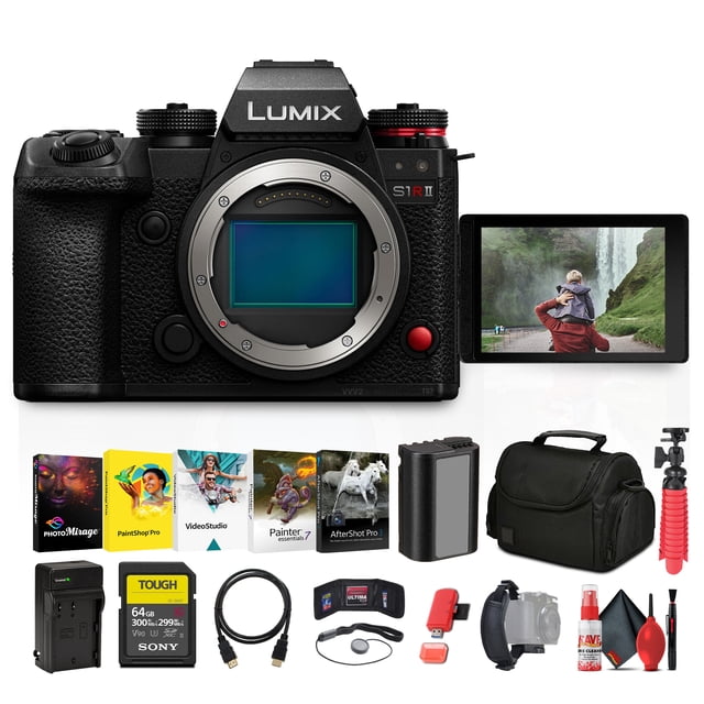 Panasonic Lumix S1R II Appareil Photo Sans Miroir avec Ensemble d'Accessoires