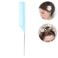 thumbnail image 1 of Steel Pintail Comb Barbershop  Tail Combs For Women Hair Styling With Rounded Steel Tail Needle Design, Fine Hairdressing Tool, 1 of 8
