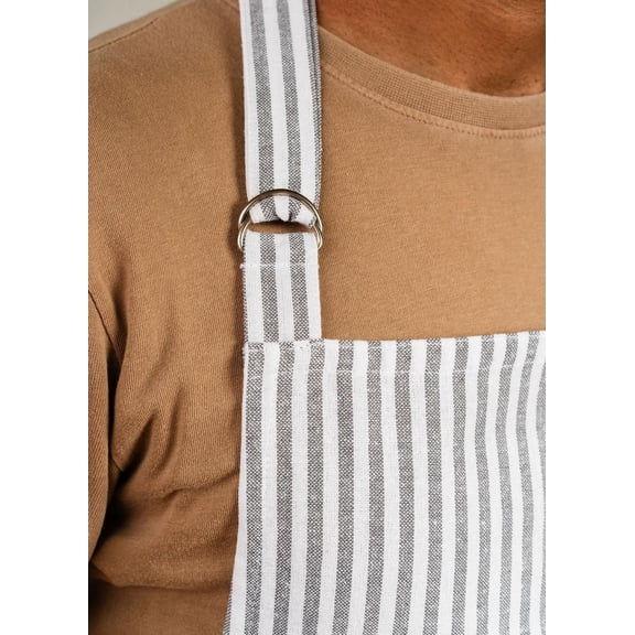 Tablier à rayures Bistro Fabstyles : une protection élégante pour le cuisinier moderne