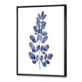 thumbnail image 2 of Designart Navy Blue Eucalyptus II FLOAT FRAME WALL ART, 2 of 4