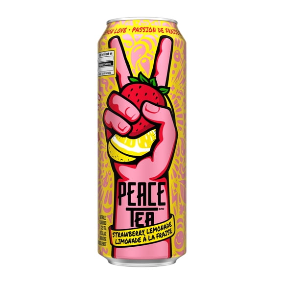 Peace Tea Strawberry Lemon Love Can, 695 mL
