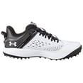 thumbnail image 3 of Under Armour Soulier de Baseball à Gazon Bas pour Homme, (002) Noir/blanc/blanc, 10, 3 of 7