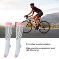 thumbnail image 4 of Chaussettes Stretch Marathon, Bas de Compression, Élasticité, Manches, Bas Stretch, Cyclisme, Course à Pied pour les Athlètes de Jogging Sport Rose Bleu S/M, 4 of 8