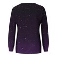 thumbnail image 4 of RKSTN Chandails pour Femmes Mode Automne 2023 Couleur Dégradée Chandail à Manches Longues Grande Taille Coupe Ample Col Rond Chandail Doux, 4 of 5
