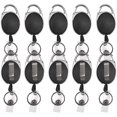 thumbnail image 2 of Muka Carabiner Badge Holder Reels With Back Splint and Key Ring-SolidBlue-100Pcs, 2 of 8