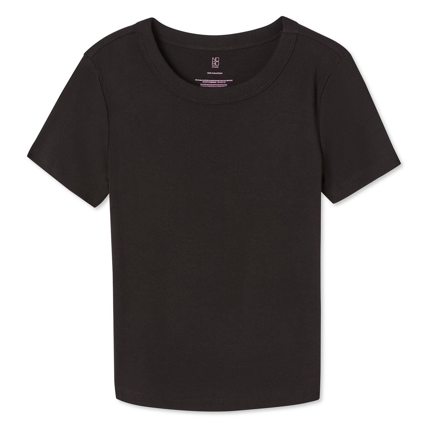 No Boundaries Women's Rib Baby Tee