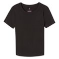 thumbnail image 1 of No Boundaries Women's Rib Baby Tee, 1 of 5