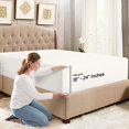thumbnail image 2 of Empyrean Bedding King Fitted Sheet Deep Pocket - King Size Sheets with Deep Pockets - Ultra Soft King Size Fitted Sheet Only Deep Pocket Fits Up to 24 Inches Deep Pocket - Fade Resistant - White, 2 of 5