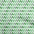 thumbnail image 1 of oneOone Cotton Poplin Green Fabric Geometric Craft Projects Decor Fabric Printed By The Yard 42 Inch Wide, 1 of 5