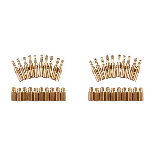 fastboy 20 Pieces Carburetor Fuel Nozzle Aluminum Alloy Wear-resistant Small Main Jets Set High Density Slow Pilot Jets 2Set