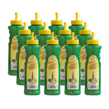 Master of Mixes Single Pressed Lemon Juice, 100% Premium Citrus Cocktail Mixer, 375 mL (12.7 fl oz), Case of 12