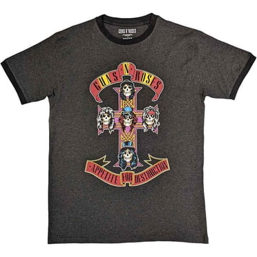 Guns N Roses Unisex Ringer T-Shirt Appetite for Destruction