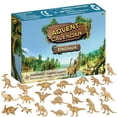 thumbnail image 1 of Jouets d'Animaux en PVC Dorés de Simulation – Modèle de Dinosaure Réaliste Décoration de Noël 24 Compte à Rebours Jouet Cadeau, 1 of 5