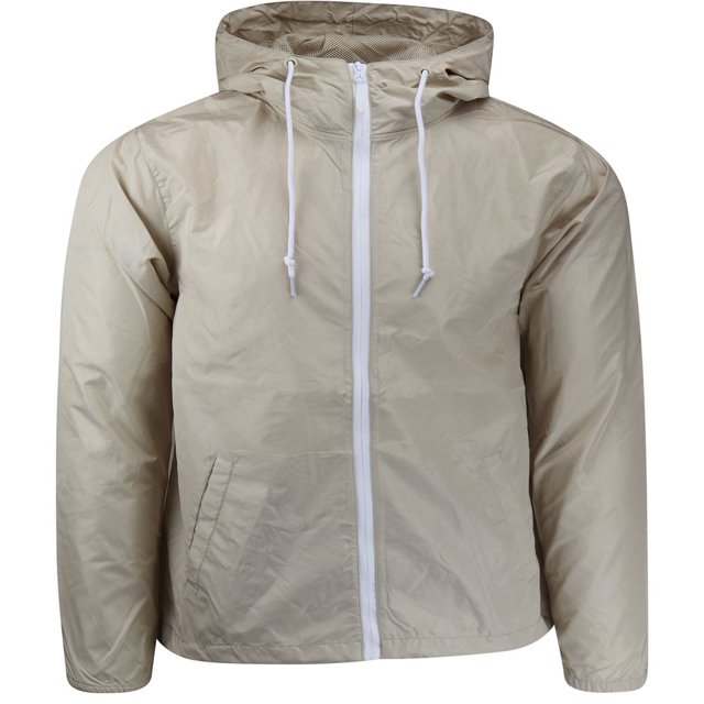 ShirtBANC Men‘s Windbreaker Jacket Hooded Lightweight Water Resistant Raincoat