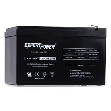 ExpertPower 12 Volt 12 Ah Rechargeable Battery With Nuts & Bolts Included || EXP12120