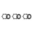 thumbnail image 4 of QualitChoice 1 Ensemble Verrous Centraux Adaptateurs de Rotor de Frein à Disque Anneau de Verrouillage de Rotor Alliage d'Aluminium Remplacement Acier Inoxydable 6 Trous Noir 3 Ensembles, 4 of 6