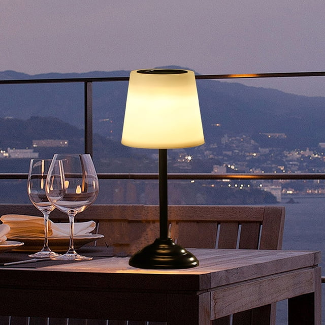 ABPWLY Solar Table Lamp Outdoor Table Lamp Rechargeable Table Lamp WirelessTable Lamps for Desk Patio Garden Yard Clearance Desk Lamp Canada Days Small Desk Lamp Table Light