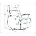 thumbnail image 3 of Lennox Chaise Berçante Pivotante Inclinable Milan, 3 of 9