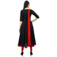 thumbnail image 4 of Atasi Robe Salwar Noire Anarkali de Designer pour Femme, Ensemble Ethnique Indien en Coton-14, 4 of 7