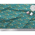 thumbnail image 2 of Soimoi Poly Georgette Fabric Sleigh,Bread & Hot Dog Food Print Fabric by Yard 52 Inch Wide, 2 of 3