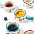 thumbnail image 4 of Hand-painted Small Milk Pitcher With Handle Ceramic Dipping Saucer Western Steak Sauce Pot, 4 of 7